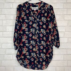 Amour Vert for Stitch Fix Floral Silk Blouse S